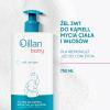 OILLAN Baby Żel 3w1 do kąpieli, mycia ciała i włosów, 750ml