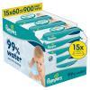 Pampers Aqua 99% Water Chusteczki nawilżane dla dzieci, 15 x 60 szt.