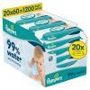 Pampers Aqua 99% Water Chusteczki nawilżane dla dzieci, 20 x 60 szt.