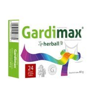 GARDIMAX HERBALL 24 pastylki na chrypkę, suchość gardła