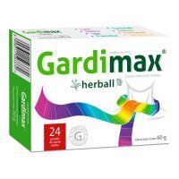 GARDIMAX HERBALL 24 pastylki na chrypkę, suchość gardła