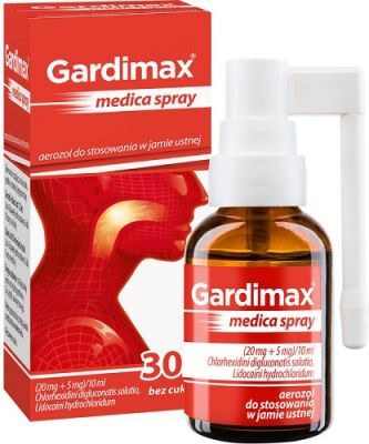 GARDIMAX MEDICA spray 30 ml na ból gardła