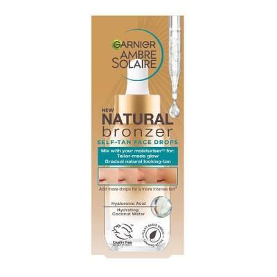 Garnier Ambre Solaire Natural Bronzer Kropelki samoopalające do twarzy, 30 ml