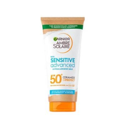 Garnier Ambre Solaire Sensitive Advanced SPF50+ Hipoalergiczne mleczko do ciała, 175 ml