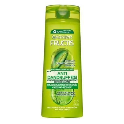 GARNIER Fructis Anti Dandruff 2w1 Szampon do włosów przeciwłupieżowy, 400ml