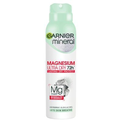 GARNIER MINERAL Magnesium Ultra Dry Antyperspirant w sprayu, 150 ml