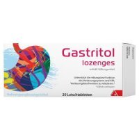 Gastritol Lozenges, 20 pastylek do ssania zmniejszające uczucie zgagi KRÓTKA DATA 31.12.2024