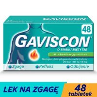 GAVISCON tabletki do rozgryzania i żucia 48 tabletek