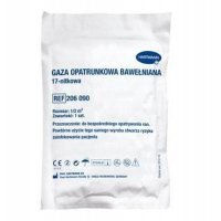 GAZA OPATRUNKOWA bawełniana JAŁOWA 17-nitkowa 0,5 m2  HARTMANN