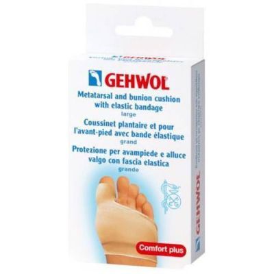 Gehwol Poduszka przeciwuciskowa do przedstopia i na haluksy z elastyczną opaską duża, 1 szt