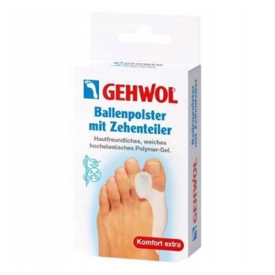 GEHWOL Poduszka przeciwuciskowa na haluks z rozdzielaczem do palców, 1 sztuka