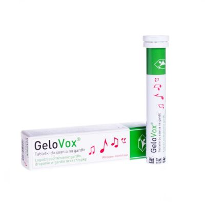 GELOVOX wiśniowo-mentolowy 20 tabletek do ssania