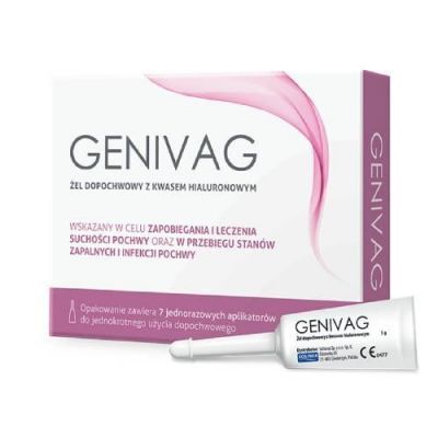 Genivag Żel dopochwowy z kwasem hialuronowym, 7 aplikatorów