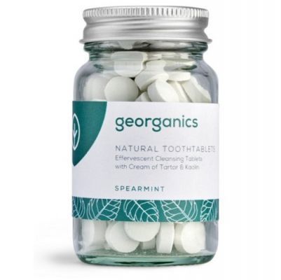 GEORGANICS Naturalne tabletki do mycia zębów Zielona mięta 120 sztuk
