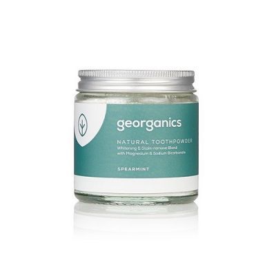 GEORGANICS Naturalny mineralny proszek do czyszenia zębów Zielona mięta 120 ml