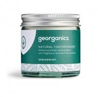 GEORGANICS Naturalny mineralny proszek do czyszenia zębów Zielona mięta 60 ml