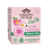 GIARDINO DEI SENSI Eco Bio ROSE PREZIOSE krem do twarzy przeciwstarzeniowy róża 50 ml