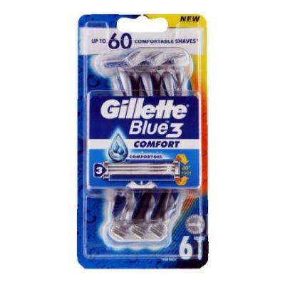 Gillette Blue3 Comfort Jednorazowa maszynka do golenia, 6szt.