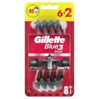 Gillette Blue3 Plus Nitro Jednorazowe maszynki do golenia dla mężczyzn, 8szt.