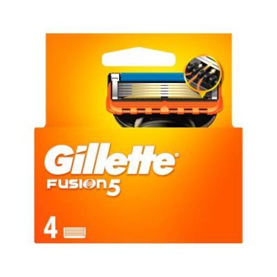 Gillette Fusion5 Wkłady wymienne do maszynki do golenia z 5 ostrzami, 4 szt.