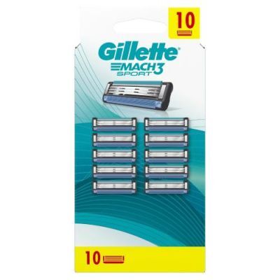 Gillette Mach 3 Sport Wymienne wkłady do maszynki, 10 szt.