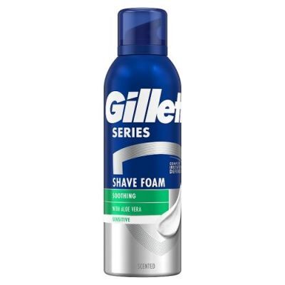 Gillette Series Łagodząca pianka do golenia z aloesem, 200ml