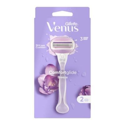 Gillette Venus Comfortglide Breeze Maszynka do golenia dla kobiet + 2 wymienne wkłady