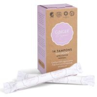 GingerOrganic Tampony z aplikatorem - normal, 14 sztuk