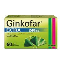 GINKOFAR EXTRA 240 mg 60 tabletek powlekanych