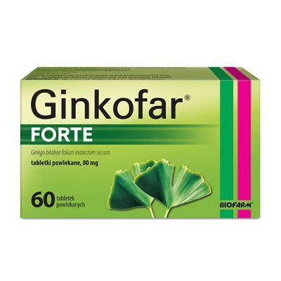 Ginkofar Forte 80 mg, 60 tabletek