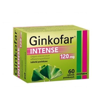 GINKOFAR INTENSE 120 mg 120 tabletek powlekanych