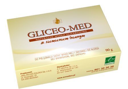 GLICEO-MED naturalne mydło glicerynowe z siemieniem lnianym 90 g