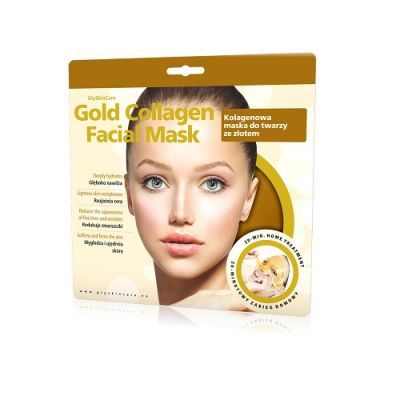 GLYSKINCARE GOLD COLLAGEN FACIAL MASK kolagenowa maska ze złotem do twarzy