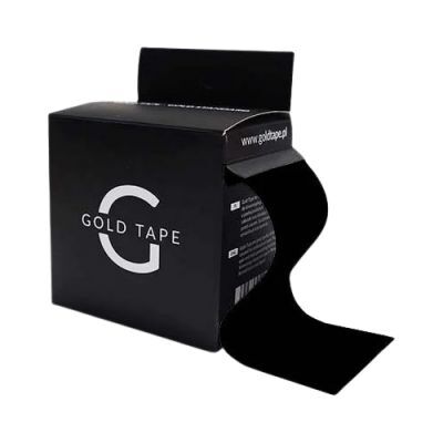 Gold Tape Taśma do kinesiotapingu 5 cm x 5 m czarna, 1 szt.