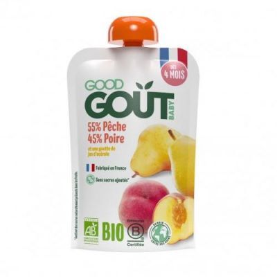 Good Gout BIO Brzoskwinia z gruszką, 120 g
