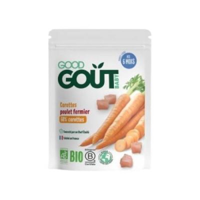 Good Gout BIO Marchew z ekologicznym kurczakiem, 190g