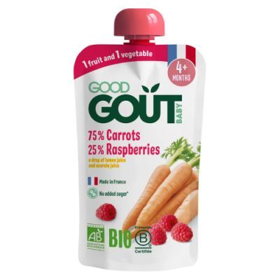 Good Gout BIO Marchewka z malinami, 120 g