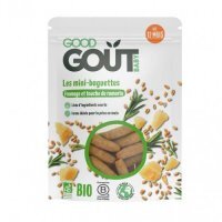 Good Gout BIO Mini bagietki z rozmarynem i serem, 70g KRÓTKA DATA 10.11.2024