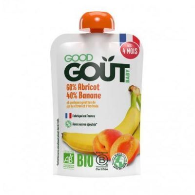 Good Gout BIO Morela z bananem, 120 g KRÓTKA DATA 16.11.2024