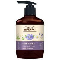 GREEN PHARMACY Chamomile &amp; Flax Liquid Soap Mydło w płynie z lnem i rumiankiem, 460ml