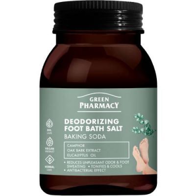 Green Pharmacy Dezodorująca sól do stóp, 400 g
