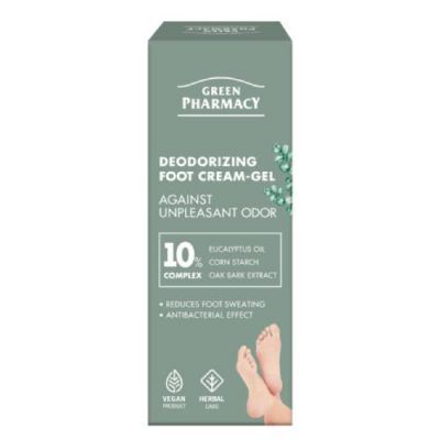 Green Pharmacy Dezodorujący krem-żel do stóp przeciw nieprzyjemnemu zapachowi, 75 ml