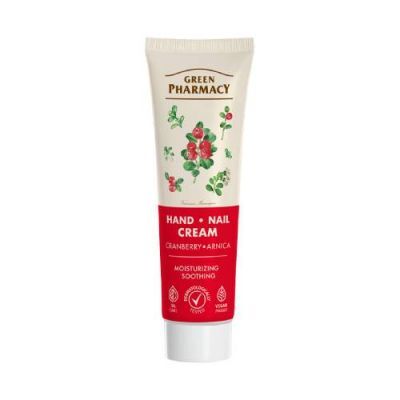 Green Pharmacy Krem do rąk i paznokci żurawina i arnika, 100 ml