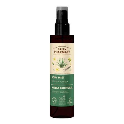 Green Pharmacy Mgiełka do ciała wetyweria i wanilia, 150 ml