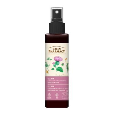 Green Pharmacy Olej łopianowy i Proteiny pszenicy Eliksir przeciw wypadaniu włosów, 150 ml