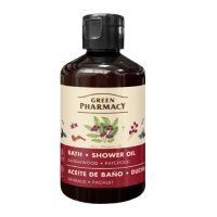 GREEN PHARMACY Olejek do kąpieli i pod prysznic, drzewo sandałowe i paczula, 250ml