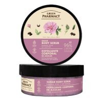 GREEN PHARMACY Peeling cukrowo-solny do ciała Róża damasceńska i Masło shea, 200ml