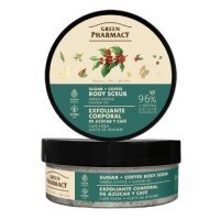 GREEN PHARMACY Peeling cukrowo-solny do ciała Zielona kawa i Olejek imbirowy, 200ml