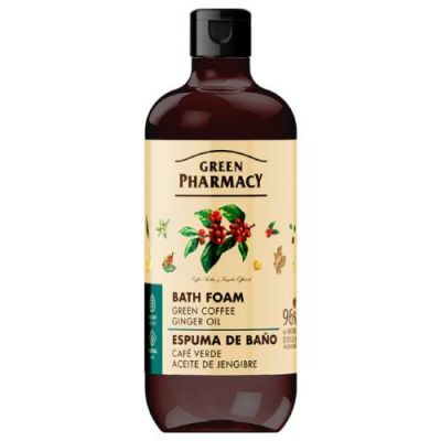 GREEN PHARMACY Pianka do kąpieli Zielona kawa i olejek imbirowy, 500ml