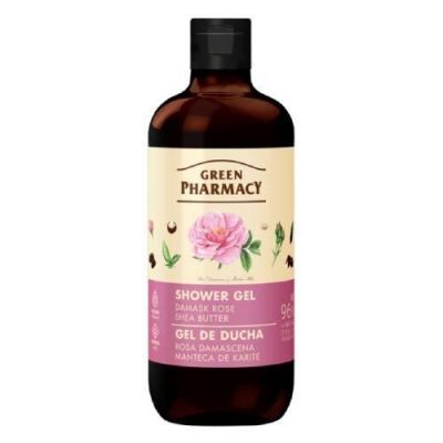 GREEN PHARMACY Żel pod prysznic Róża damasceńska i Masło shea, 500ml